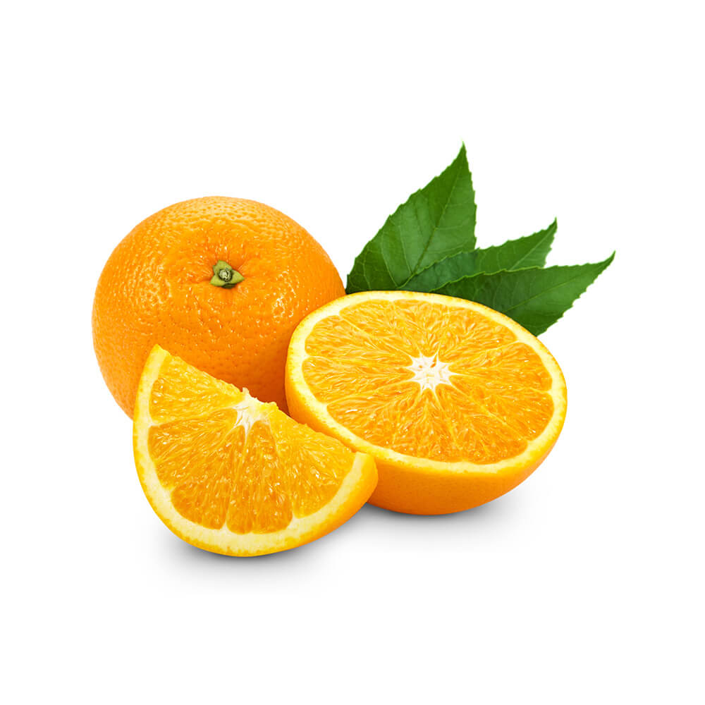 One Whole and a half cut Orange