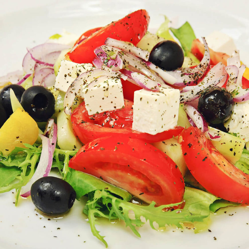 a vegetable healthy salad