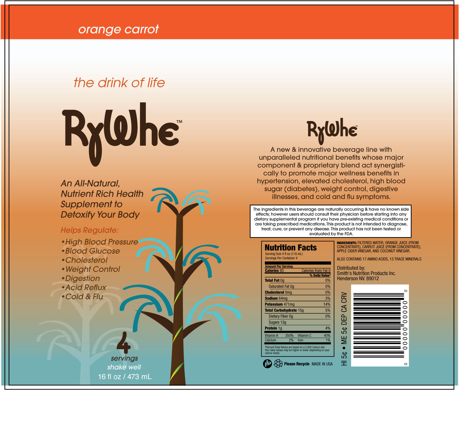 RyWhe Orange Carrot Flavor detailed information