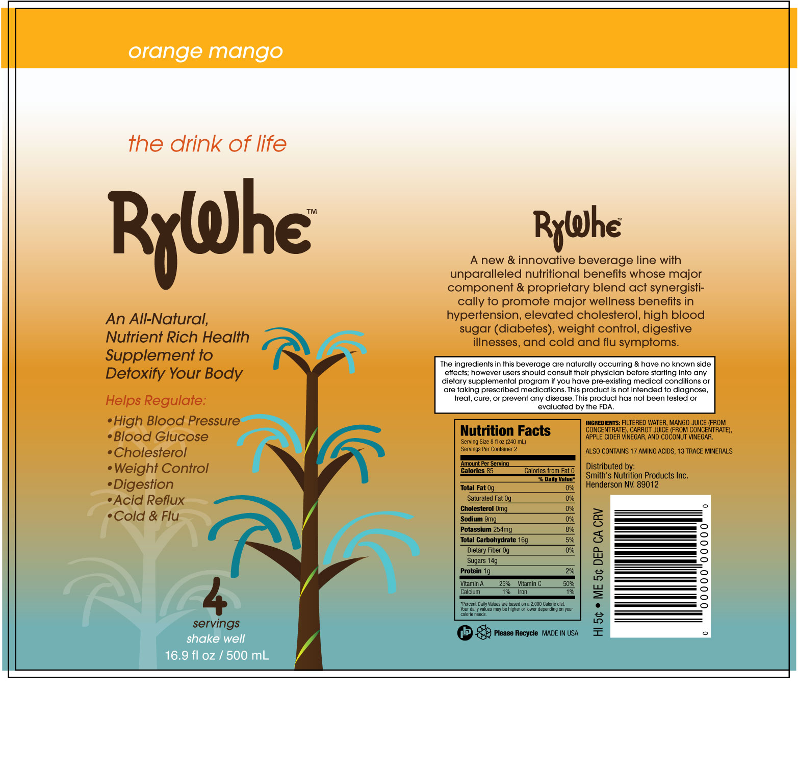 the drink of life RyWhe detailed information