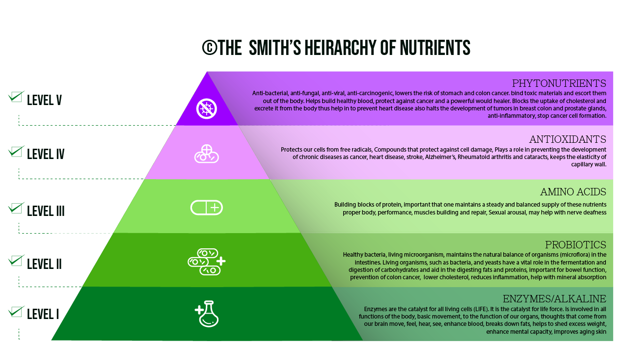 smiths heirarchy of nutrients